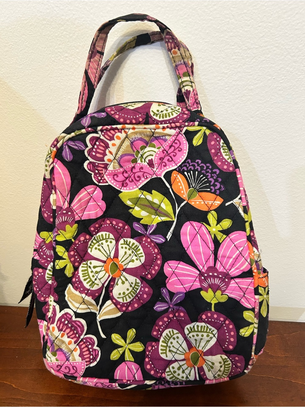 Used vera Bradley floral print lunch bag